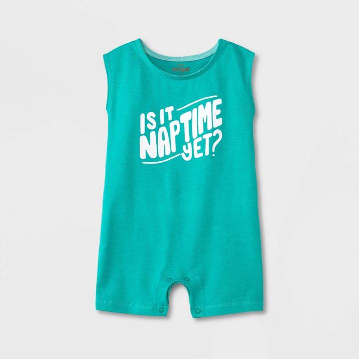 Baby Naptime Romper - Cat & Jack Green Newborn