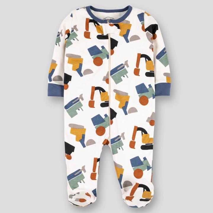 Lamaze Baby Organic Cotton Construction Sleep N' Play - Yellow Newborn