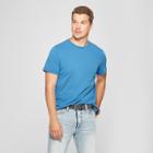 Men's Standard Fit Crew Short Sleeve T-shirt - Goodfellow & Co Riviera Blue