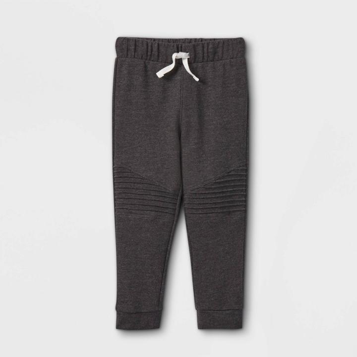 Toddler Boys' Moto Jogger Pants - Cat & Jack Charcoal Gray