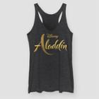 Disney Women's Aladdin Live Action Logo Tank Top (juniors') - Black Heather