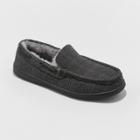 Men's Tanner Plaid Moccasin Slippers - Goodfellow & Co Charcoal Gray