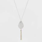 Tassel Filigree Pendant Long Necklace - A New Day