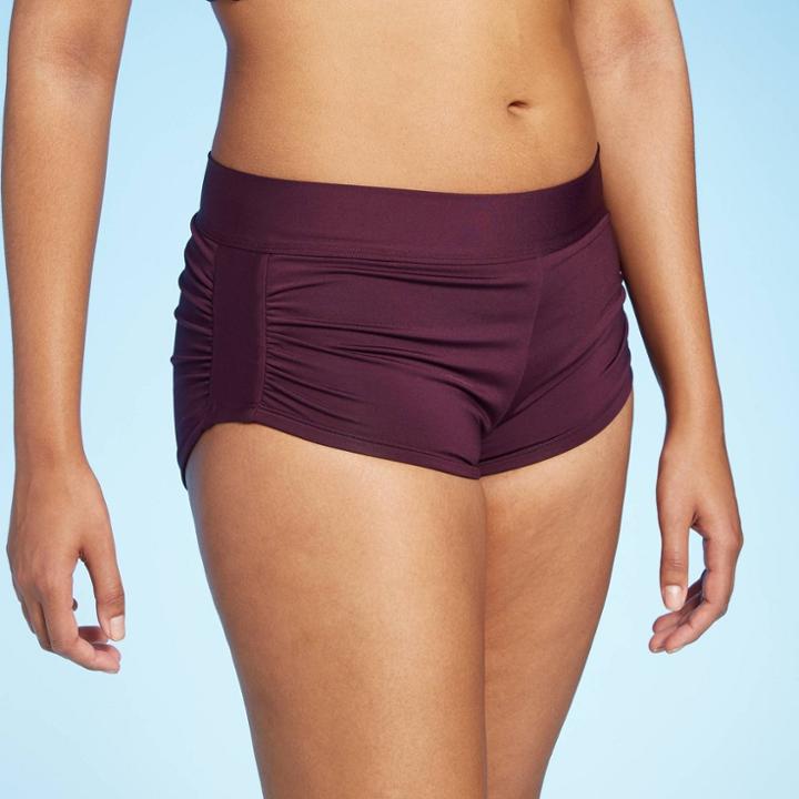Women's Shortie Swim Shorts - Kona Sol Royal Burgundy S, Size: Small, Royal Red