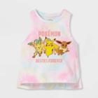 Girls' Pokemon 'besties Forever' Tie-dye Tank Top -