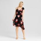 Women's Asymmetric Ruffle Dress - Who What Wear Rose Print