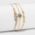 Coins, Channel And Glitzy Bracelet - A New Day Gold