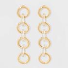 Target Lucite Drop Earrings - A New Day Clear/gold