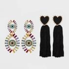 Sugarfix By Baublebar Heart Tassel And Eye Statement Earring