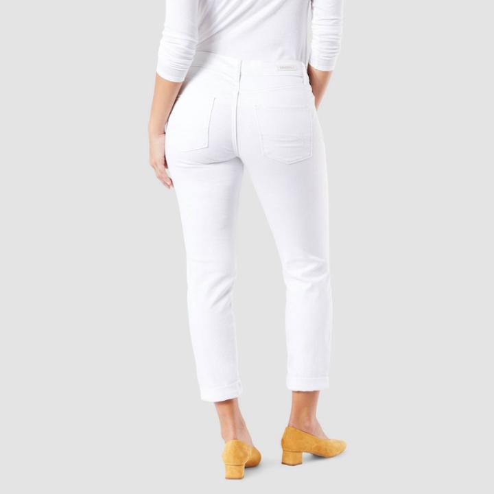 Denizen From Levi's Women's Mid-rise Modern Slim Cuffed Jeans - White
