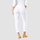 Denizen From Levi's Women's Mid-rise Modern Slim Cuffed Jeans - White
