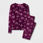 Girls' 2pc Long Sleeve Snuggly Soft Pajama Set - Cat & Jack Purple