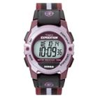 Timex Expedition Digital Watch With Nylon Strap - Purple T49659jt, Black/pink