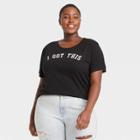 Modern Lux Women's Plus Size I Got This Short Sleeve Graphic Boyfriend T-shirt - Black