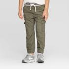 Toddler Boys' Cargo Jogger Pants - Cat & Jack Olive 5t, Boy's, Green