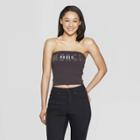 Women's Paris Graphic Tube Top - Mighty Fine (juniors') - Charcoal