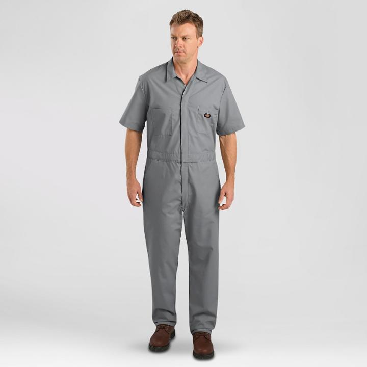 Petitedickies Men's Big & Tall Short Sleeve Coverall - Gray 4xl