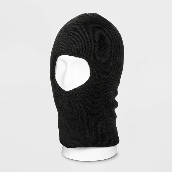 Men's Chunky Knit Balaclava Beanie - Goodfellow & Co Black