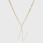 Sugarfix By Baublebar Pearl Initial N Pendant Necklace - Pearl, White