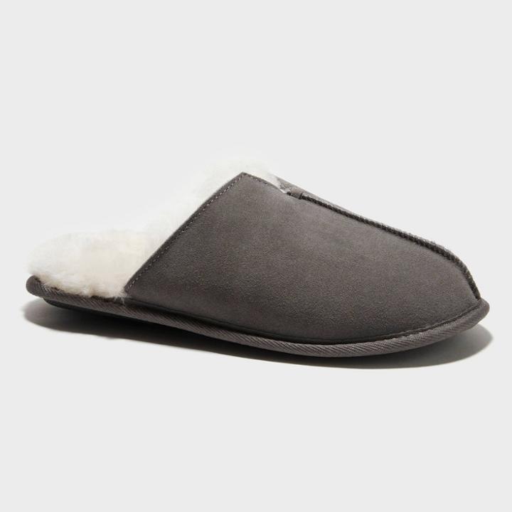 Men's Dluxe By Dearfoams Colter Sherling Scuff Slippers - Gray
