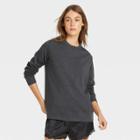 Women's Beautifully Soft Fleece Lounge Sweatshirt - Stars Above Charcoal Gray