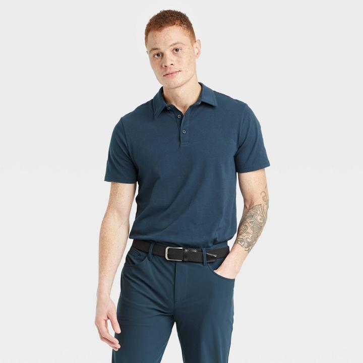 Men's Performance Polo Shirt - All In Motion Dark Blue