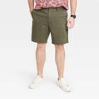 Men's Big & Tall Every Wear 9 Slim Fit Flat Front Chino Shorts - Goodfellow & Co Paris Green