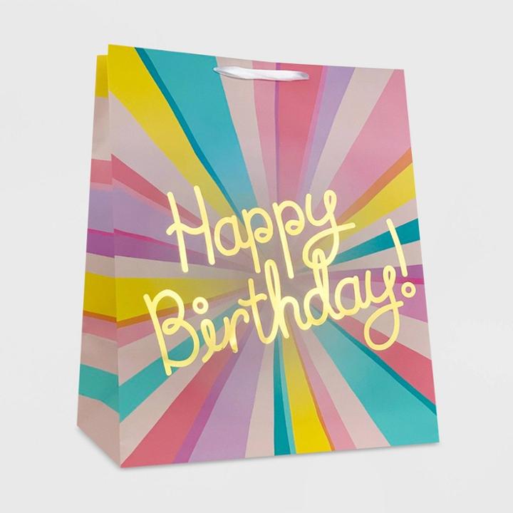 Spritz Jumbo Happy Birthday Burst Female Gift Bag -