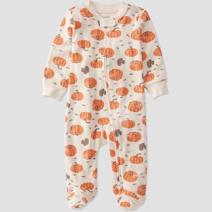 Baby Pumpkin Sleep N' Play - Little Planet By Carter's Orange/off-white