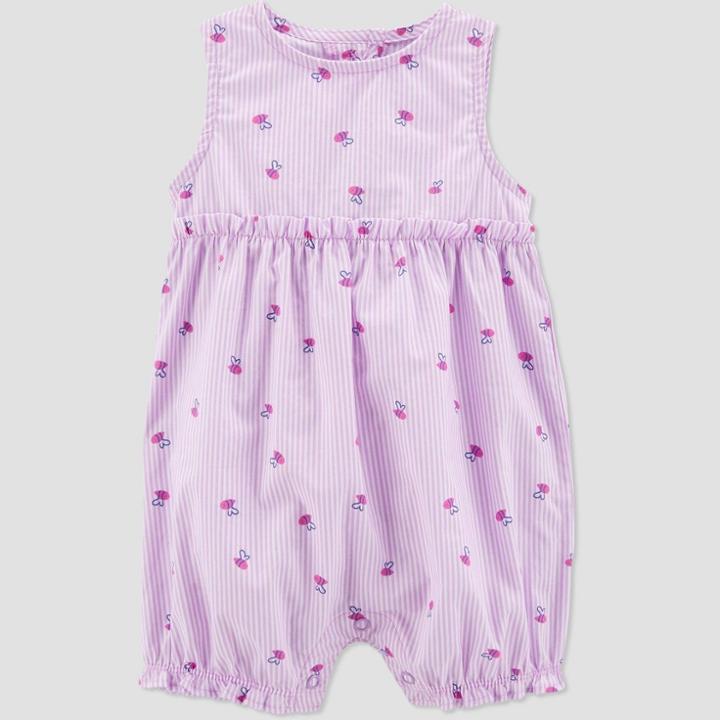 Baby Girls' Bees Romper - Just One You Made By Carter's Purple