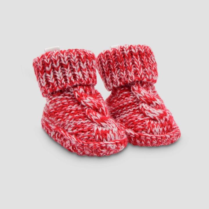 Baby Cable Knit Slippers - Just One You Made By Carter's Red
