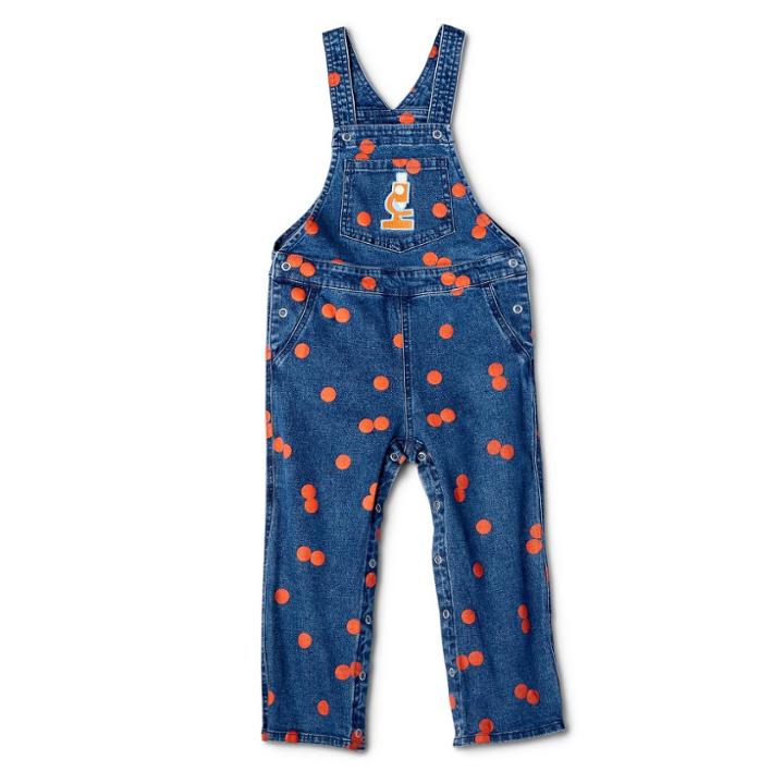 Toddler Adaptive Microscope Embroidered Overalls - Christian Robinson X Target Blue
