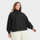 Women's Plus Size Sweatshirt - Who What Wear Black