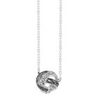 Target Silver Plated Marcasite And Crystal Knot Pendant - 18.3, Women's, Silver/metallic