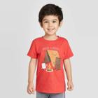 Petitetoddler Boys' Short Sleeve Happy Campers Graphic Stripe T-shirt - Cat & Jack Red 12m, Toddler Boy's
