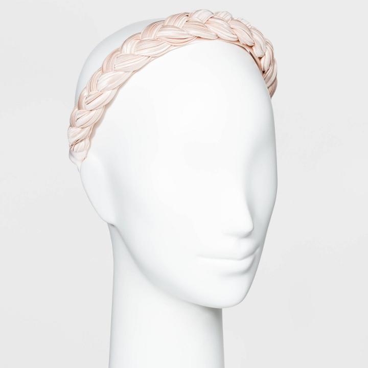 Braided Hard Headband - A New Day Blush