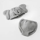 Baby Elephant Hat And Diaper Cover Set - Cloud Island Gray