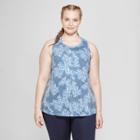 Women's Plus Size Floral Print Active Tank Top - C9 Champion Blue