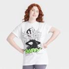 Women's Looney Tunes Daffy Duck Oversized Short Sleeve Graphic T-shirt - White