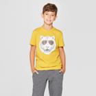 Boys' Cool Tiger Short Sleeve Graphic T-shirt - Cat & Jack Yellow