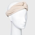 Corduroy Knot Front And Elastic Back Headband - Universal Thread Ivory