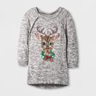 Girls' Miss Chievous 3/4 Sleeve Sweatshirt - Gray
