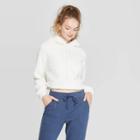 Women's Cozy Sherpa Lounge Sweatshirt - Colsie Almond Cream Xs, Women's, Brown Ivory