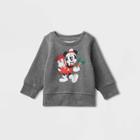 Baby Mickey Mouse Printed Pullover Sweatshirt - Gray Newborn