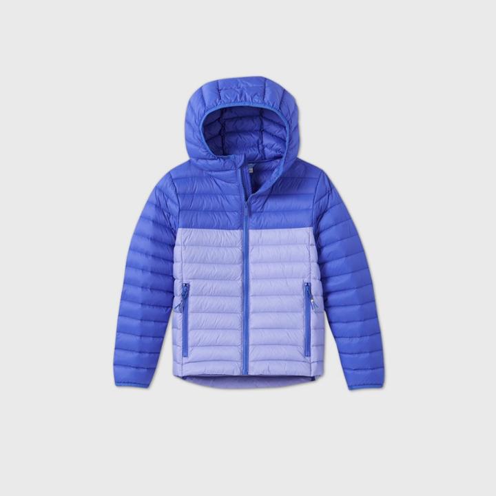 Girls' Block Puffer Jacket - All In Motion Purple