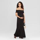 Maternity Smocked Maxi Dress - Isabel Maternity By Ingrid & Isabel Black