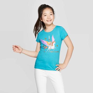 Mattel Girls' She-ra Princess Short Sleeve T-shirt - Blue