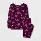 Toddler 2pc Rainbows Pajama Set - Cat & Jack Purple