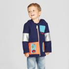 Toddler Boys' Robot Faux Wool Overcoat - Cat & Jack Blue
