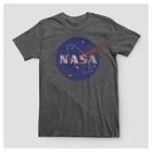 Men's Big & Tall Nasa Logo Graphic T-shirt - Charcoal Heather 3xb Tall, Size: 3x Large